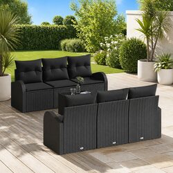 Comfortable 7-Piece Garden Sofa Set with Storage