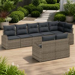Value and Comfort in an 8-Piece Garden Sofa Set