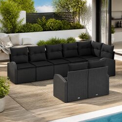8-Piece Garden Sofa Set: Value and Practicality Combined