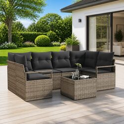 Durable 7-Piece Outdoor Sofa Set: Comfort Meets Value