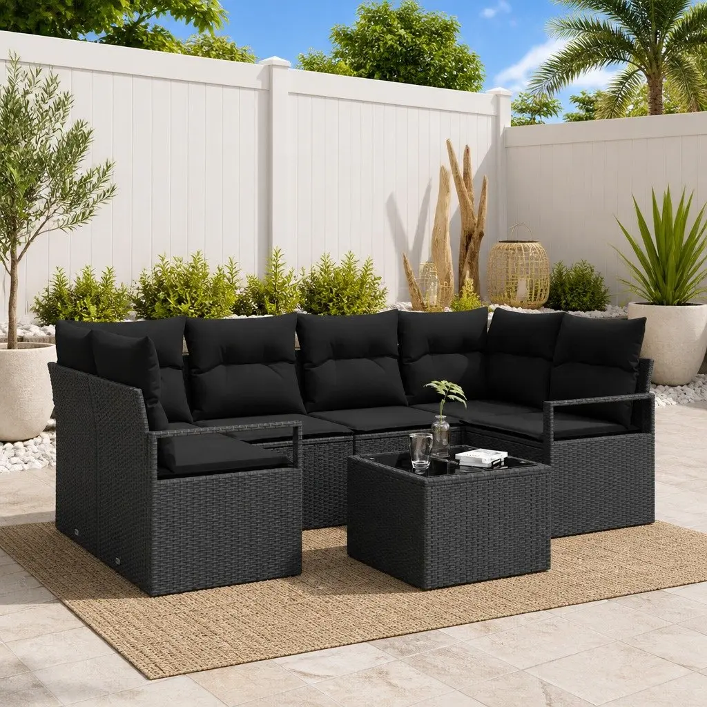 7-Piece Modular Sofa Set for Outdoor Use