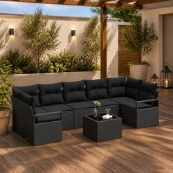 8-Piece Outdoor Garden Sofa Set: Durable and Versatile