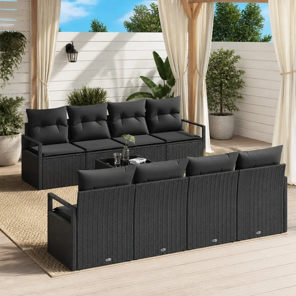 9-Piece Outdoor Sofa Set with Storage