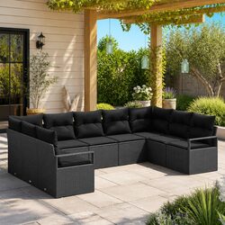 Comfortable 9 Piece Outdoor Sofa Set with Practical Features