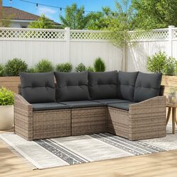 Reliable Outdoor Sofa Set - 4 Pieces in Grey