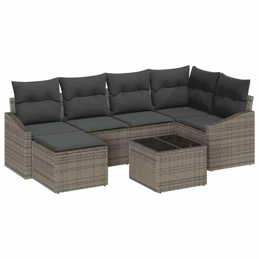 7-Piece Outdoor Sofa Set with Smart Storage