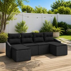 Warm and Reliable 6-Seater Garden Dining Set