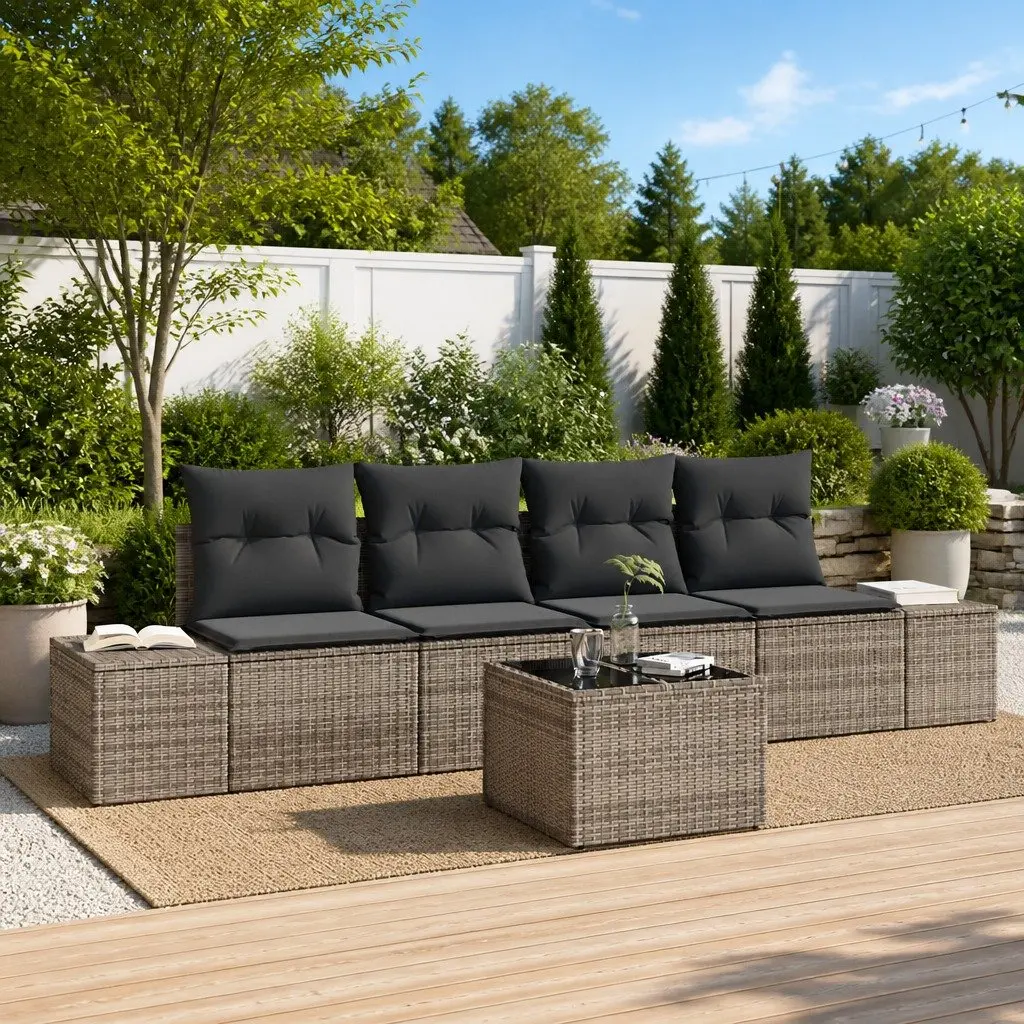 Poly Rattan Garden Sofa Set