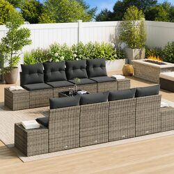 Comfortable and Functional 8-Piece Garden Sofa Set