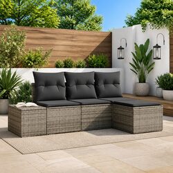 Comfortable and Reliable 4-Piece Garden Sofa Set