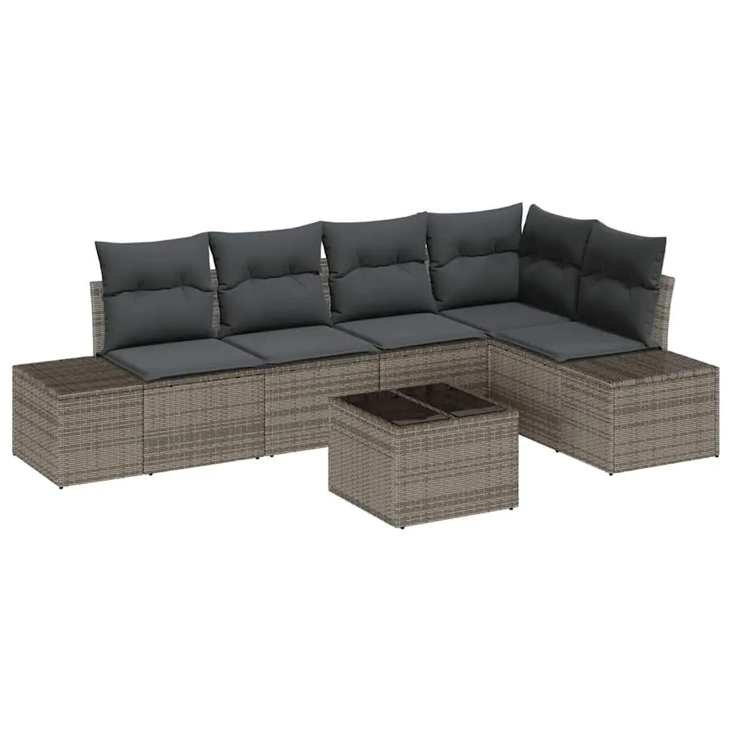 Light Grey Modular Garden Sofa Set with Storage