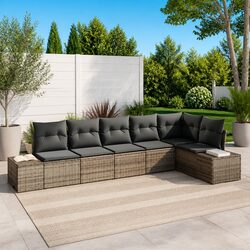 6-Piece Grey Modular Sofa Set: Quality You Can Trust