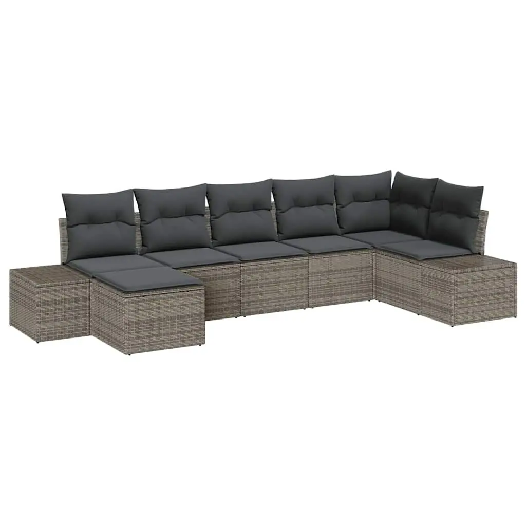 7-Piece Outdoor Sofa Set with Cushions