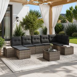 Value-Driven 7-Piece Modular Sofa Set in Grey