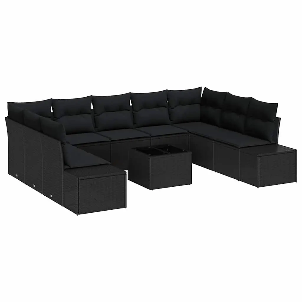 9-Piece Outdoor Sofa Set with Cushions