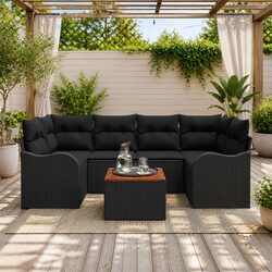 Quality 7-Piece Outdoor Sofa Set with Storage