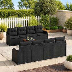 Comfortable 9-Piece Modular Garden Sofa Set