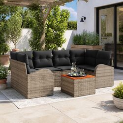 Value-Focused 7-Piece Modular Garden Sofa Set
