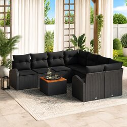 Reliable 9-Piece Garden Sofa Set with Quality Build