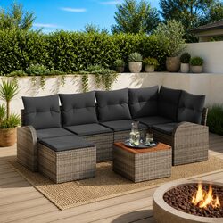 7 Piece Modular Outdoor Sofa Set – Practical and Stylish