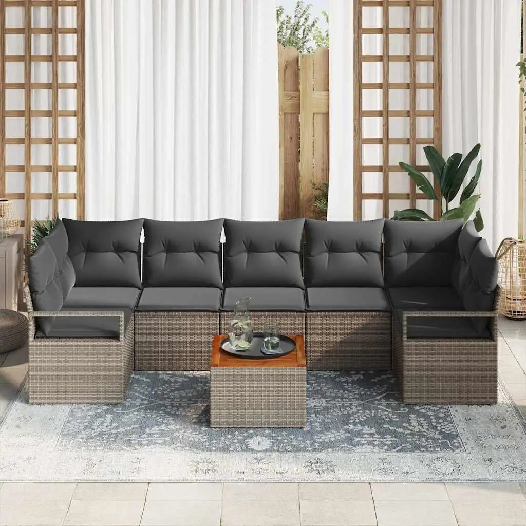8-Piece Garden Sofa Set with Storage