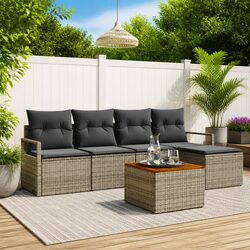 Reliable Grey Modular Garden Sofa Set for Your Patio