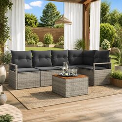 Warm and Practical Modular Garden Sofa Set for Outdoors