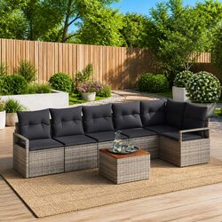 Versatile 7-Piece Outdoor Sofa Set - Comfort and Value