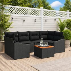 Comfortable 7 Piece Modular Garden Sofa Set