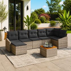 Value-Packed Garden Sofa Set - Comfort Meets Durability