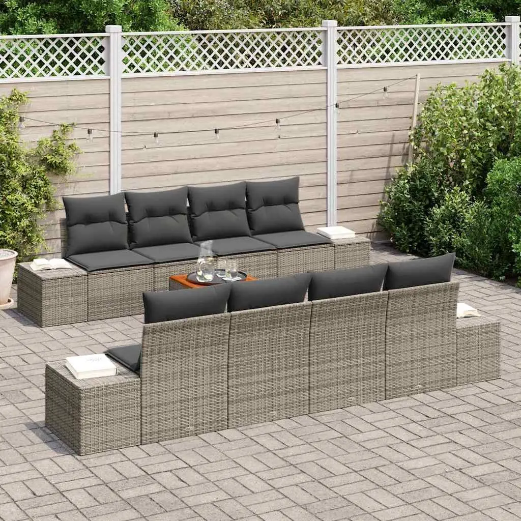9 Piece Modular Garden Sofa Set