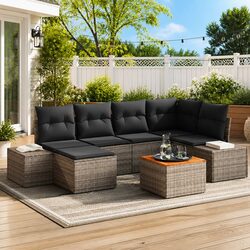 Comfortable 7-Piece Garden Sofa Set for Relaxation