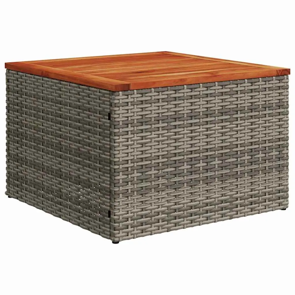 Garden Sofa Set Outdoor Furniture 10 Pieces Grey Poly Rattan Modular Sectional