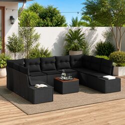 Reliable 10 Piece Garden Sofa Set with Essential Features