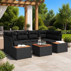 Affordable 6-Piece Garden Sofa Set with Cushions