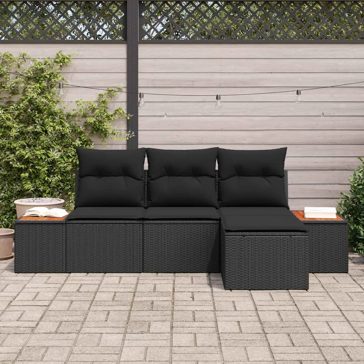 Outdoor Garden Sofa Set with Storage