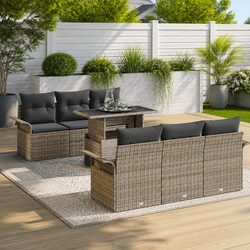 Comfortable and Affordable 7-Piece Garden Sofa Set