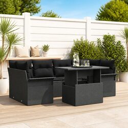 Comfortable 7-Piece Garden Sofa Set with Cushions