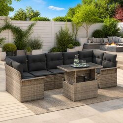 Reliable 8-Piece Garden Sofa Set for Comfort and Style