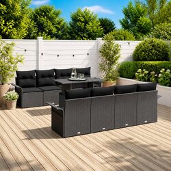 Reliable 9 Piece Modular Garden Sofa Set for Comfort