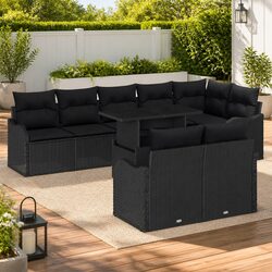 Comfortable and Versatile 9-Piece Garden Sofa Set