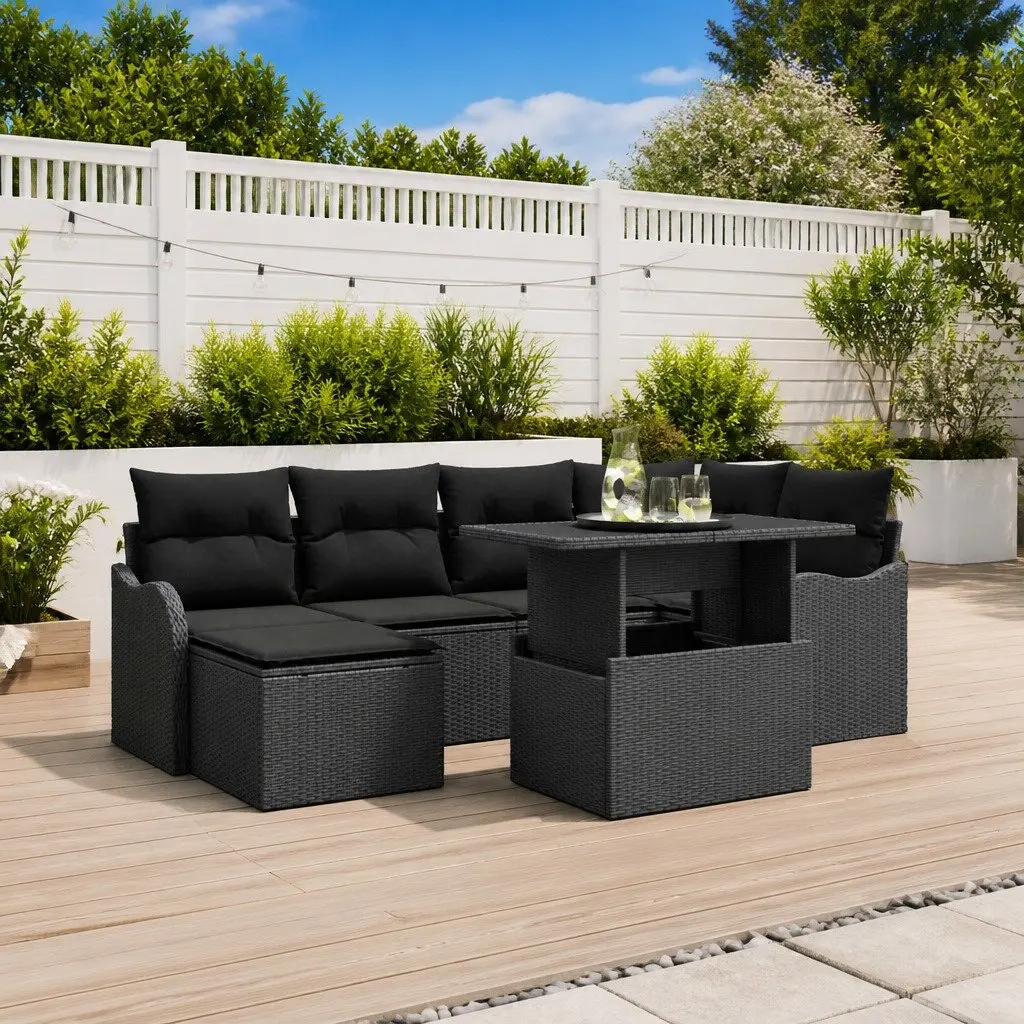 7-Piece Modular Sofa Set for Outdoor Enjoyment