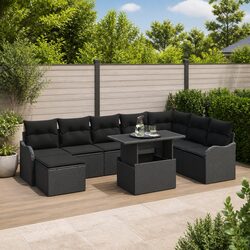 Comfortable and Stylish 9-Piece Sofa Set for Outdoor Use