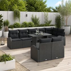 Comfortable 9-Piece Modular Garden Sofa Set for Any Space