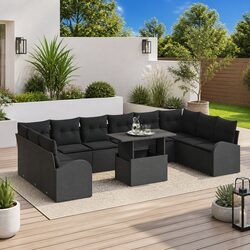 Comfortable 11-Piece Modular Garden Sofa Set - Great Value