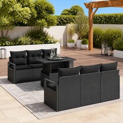 Comfortable 7-Piece Modular Garden Sofa Set - Practical Design