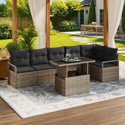 7-Piece Garden Sofa Set: A Comfortable and Stylish Option