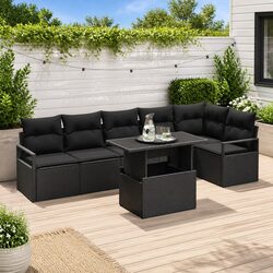 Practical and Valuable 7-Piece Garden Sofa Set