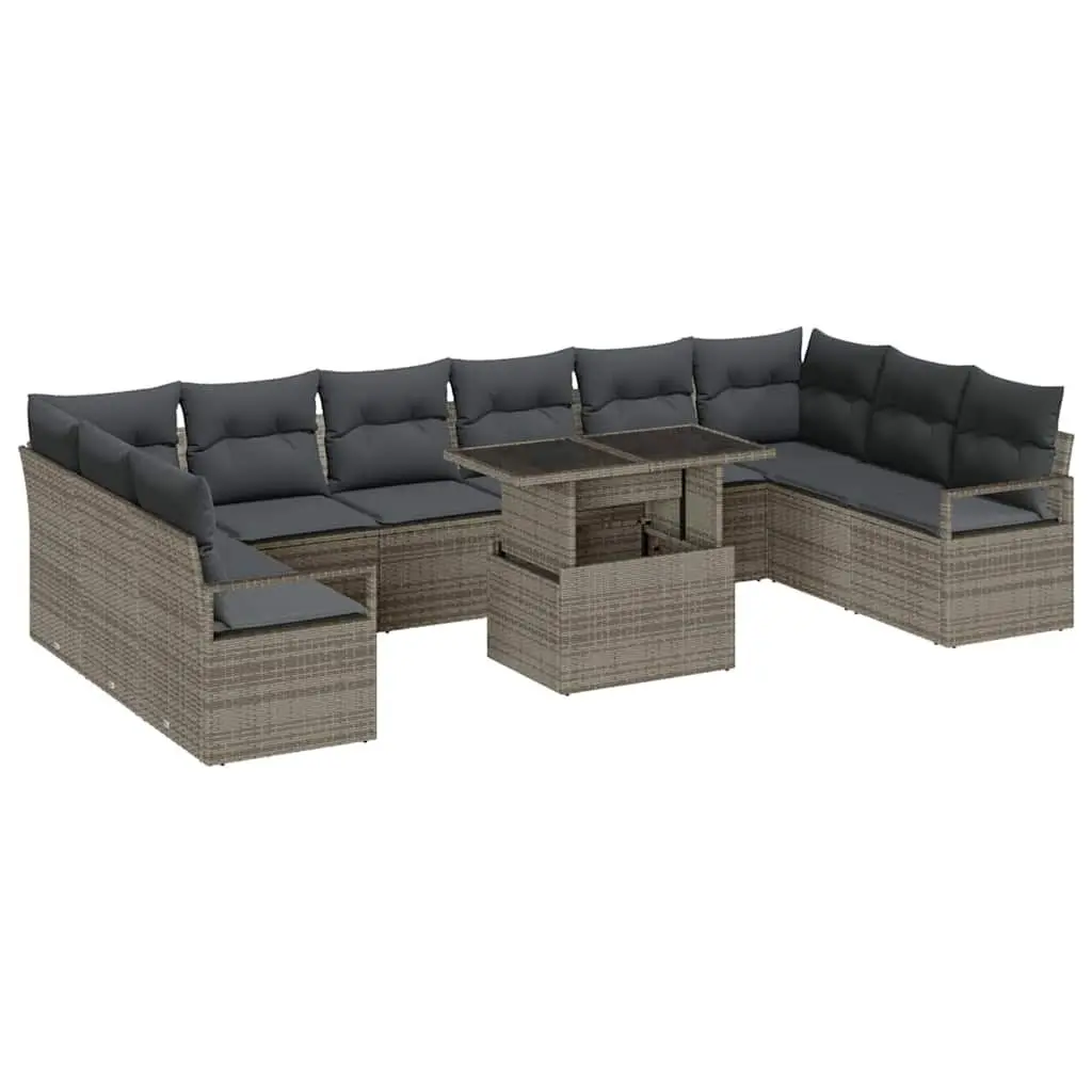 11 Piece Garden Sofa Set with Storage
