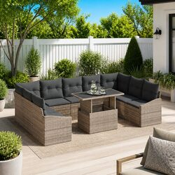 Affordable and Reliable 10-Piece Garden Sofa Set